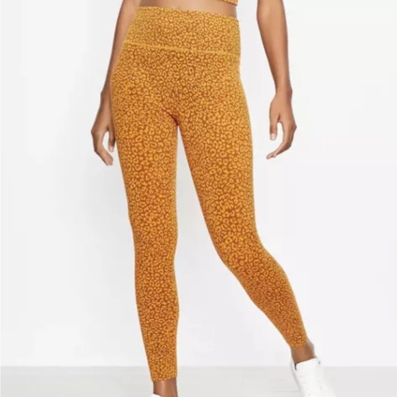 Lou & Grey Leopard Print Workout Set Leggings/Bralette XXS/XS - Picture 2 of 9